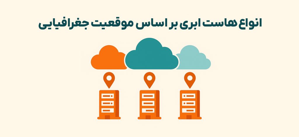 انواع هاست ابری بر اساس موقعیت جغرافیایی