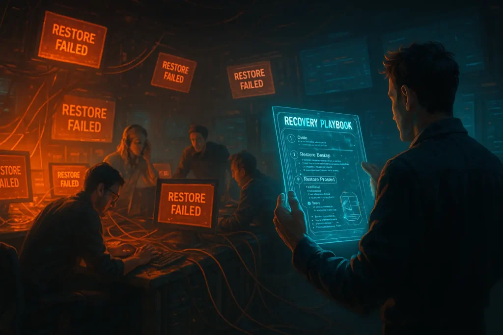 نبود برنامه بازیابی منظم