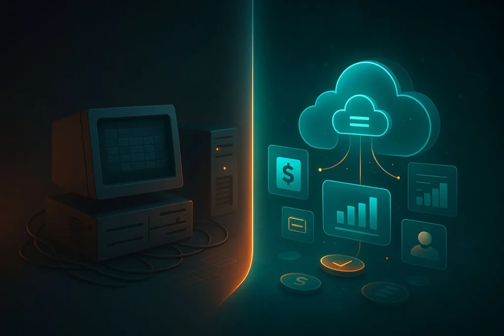 تفاوت حسابداری سنتی با حسابداری ابری