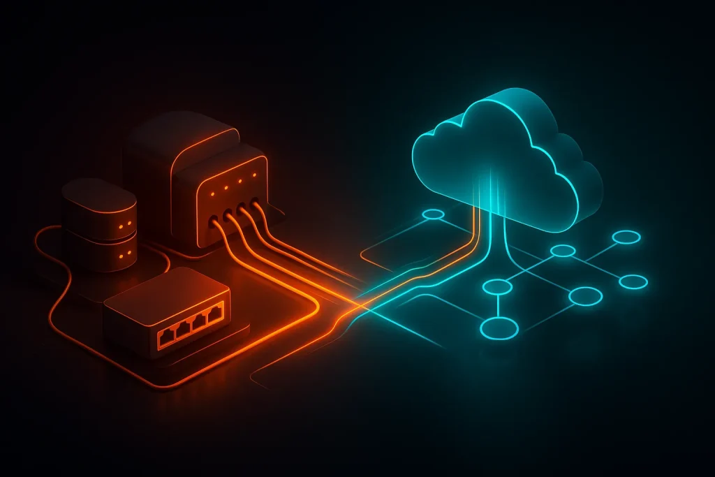 تفاوت شبکه ابری با شبکه‌های سنتی